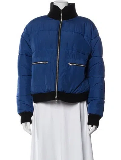 Pre-owned Guest In Residence Wool Down Coat In Blue