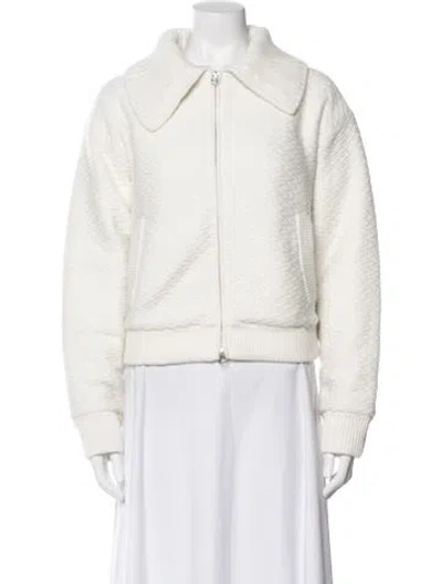 Pre-owned Guest In Residence Wool Faux Fur Jacket In Neutral