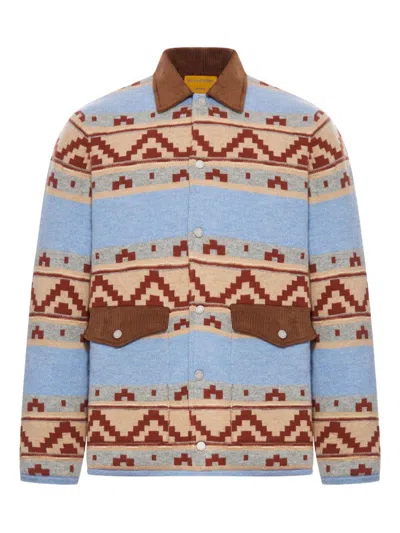 GUEST IN RESIDENCE WOOL JACKET WITH GEOMETRIC PATTERN GUEST IN RESIDENCE