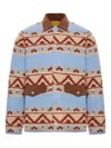 Guest In Residence Western Industry Quilted Wool And Cashmere-blend Jacket In Multi