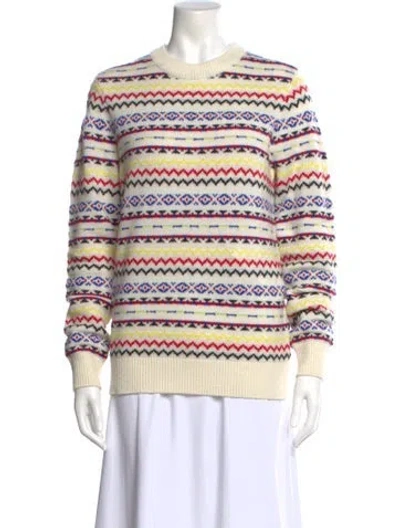 Pre-owned Guest In Residence Wool Striped Sweater In Multi