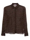 Guglielminotti Animal-print Shirt In Brown