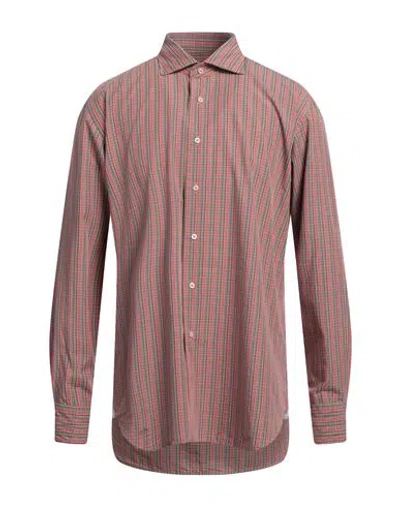 Guglielminotti Man Shirt Pastel Pink Size 16 Cotton