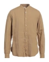 Guglielminotti Man Shirt Beige Size L Linen
