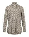 Guglielminotti Man Shirt Brown Size 17 Cotton In Brown