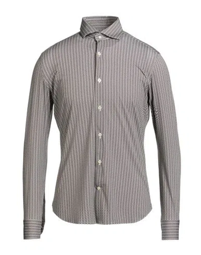 Guglielminotti Man Shirt Ivory Size 17 Polyester, Elastane In White
