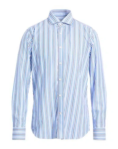 Guglielminotti Man Shirt Light Blue Size 17 ½ Cotton