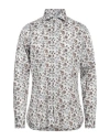 Guglielminotti Man Shirt Light Grey Size 16 Cotton In Grey