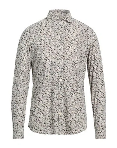 Guglielminotti Man Shirt Light Grey Size 15 ½ Cotton In Multi