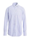 Guglielminotti Man Shirt White Size 16 ½ Cotton In Blue