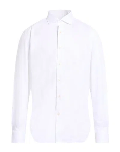 Guglielminotti Man Shirt White Size 16 ½ Cotton