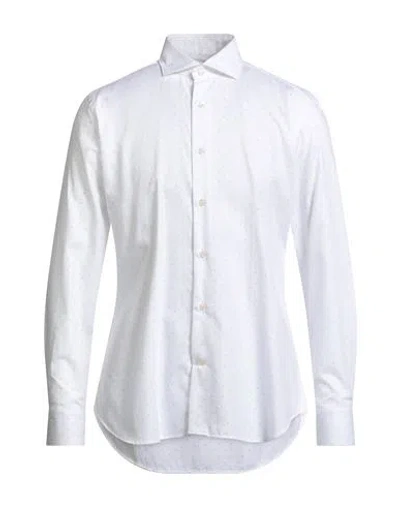 Guglielminotti Man Shirt White Size 17 ½ Cotton
