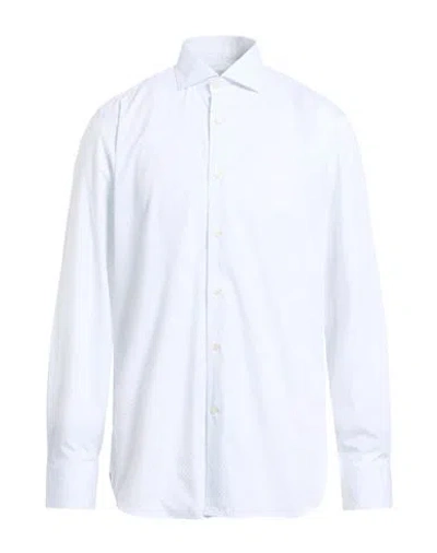 Guglielminotti Man Shirt White Size 17 ½ Cotton