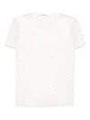 Guglielminotti Sequin-embellishment Short-sleeve Top In White