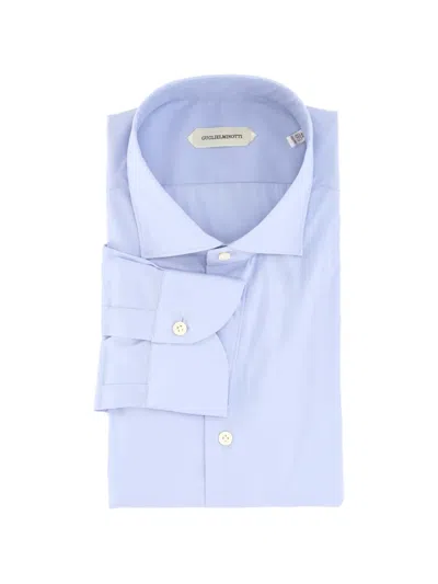 Guglielminotti Spread-collar Button-down Shirt In Blue