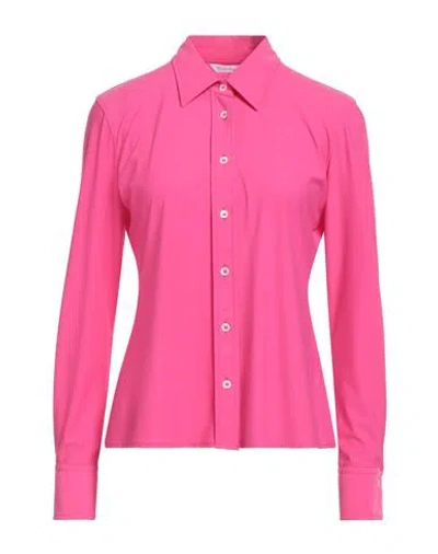 Guglielminotti Woman Shirt Fuchsia Size 10 Polyamide, Elastane In Pink