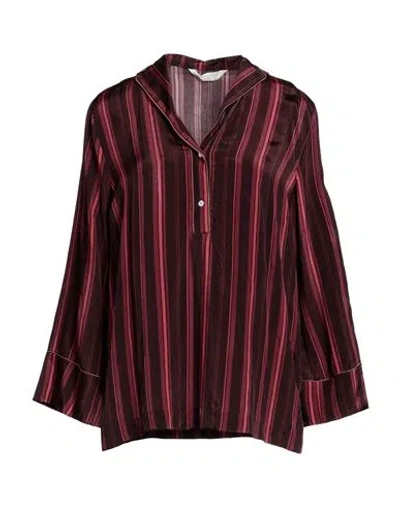 Guglielminotti Woman Top Burgundy Size 8 Viscose, Cupro In Red