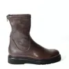 Guglielmo Rotta Ankle Boot In Nappa Ebony In Brown