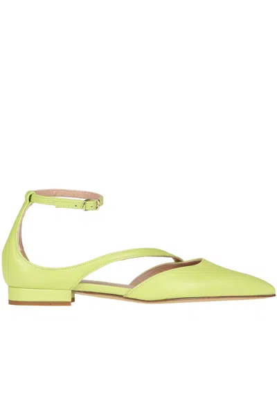 Guglielmo Rotta Ballerinas With Strap In Yellow
