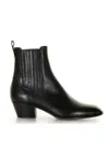 Guglielmo Rotta Black Leather Ankle Boot In Black