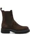 Guglielmo Rotta Elastic-insert Pull-tab Chelsea Boots In Brown