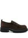Guglielmo Rotta Brown Slip On Loafers In Brown