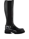Guglielmo Rotta Buckle-detail Leather Boots In Black