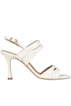 Guglielmo Rotta Chaterine Sandals In Cream