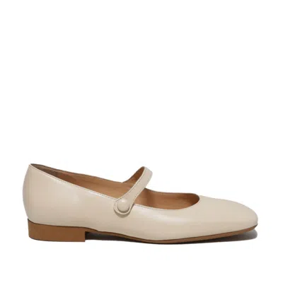 Guglielmo Rotta Daisy Duck In Cream Nappa With Strap In Neutrals
