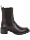 Guglielmo Rotta Dark Brown Leather Ankle Boot With Rubber Sole In Brown