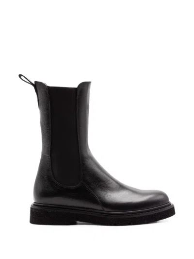 Guglielmo Rotta Elasticated-panel Chelsea Boots In Black
