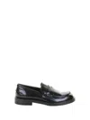 Guglielmo Rotta Black Leather Moccasin With Leather Sole