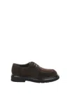 Guglielmo Rotta Lace-up Suede Loafers In Brown