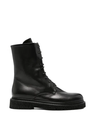 Guglielmo Rotta Koby Lace-up Leather Boots In Black