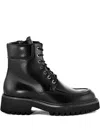 Guglielmo Rotta Lace-up Zip-up Boots In Black