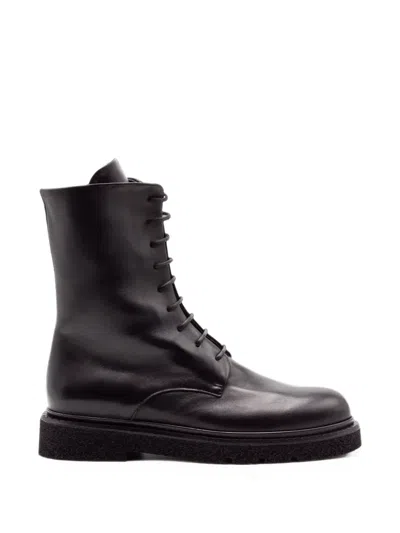 Guglielmo Rotta Lace-up Lug-sole Boots In Black