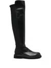 Guglielmo Rotta Leather Knee-high Boots In Black