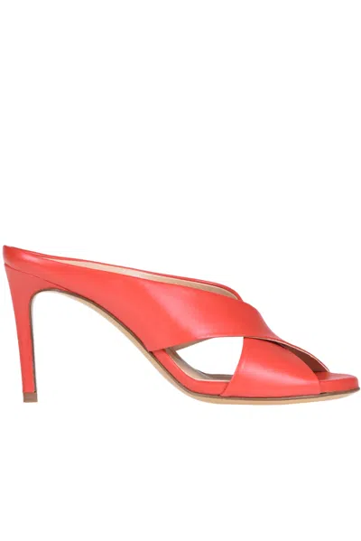 Guglielmo Rotta Mistral Mules In Red