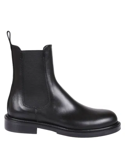 Guglielmo Rotta Peg Ankle Boot In Black
