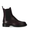 Guglielmo Rotta Peg Burgundy Chelsea Boot In Brown