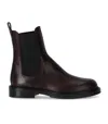 Guglielmo Rotta Peg Burgundy Chelsea Boot In White
