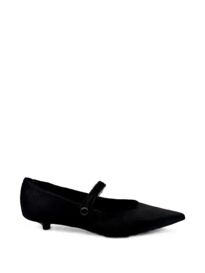 Guglielmo Rotta Pointed-toe Mary Jane Pumps In Black