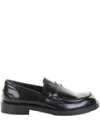 Guglielmo Rotta Brown Leather Moccasin With Leather Sole In Black