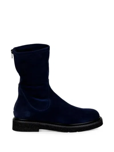 Guglielmo Rotta Rear Zip-fastening Boots In Blue