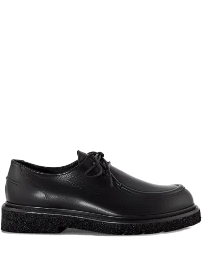 Guglielmo Rotta Round-toe Lace-up Shoes In Black