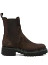 Guglielmo Rotta Elastic-insert Pull-tab Chelsea Boots In Brown