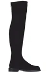Guglielmo Rotta Woman Knee Boots Black Size 8 Soft Leather In Black