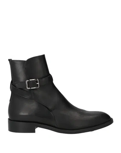 Guglielmo Rotta Woman Ankle Boots Black Size 6 Leather