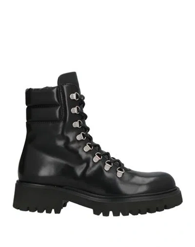 Guglielmo Rotta Woman Ankle Boots Black Size 8 Leather