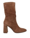 Guglielmo Rotta Woman Ankle Boots Brown Size 6 Leather In Brown
